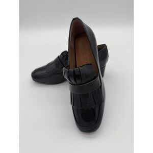 Kenneth Cole Gentle Soles Ethan Block Heel Loafer Women's 7 M-Navy Patent-NEW